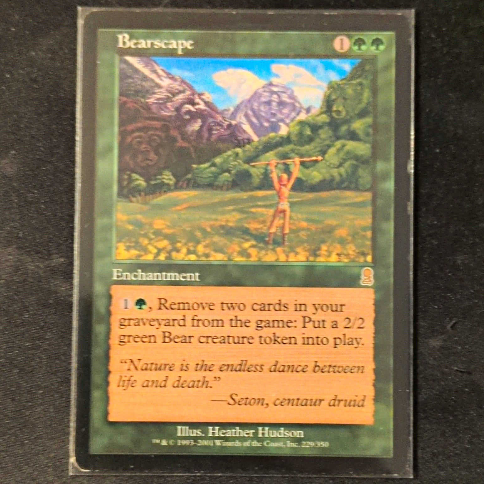 Wizards of the Coast MTG Bearscape Odyssey Enchantment Uncommon Green EN 229