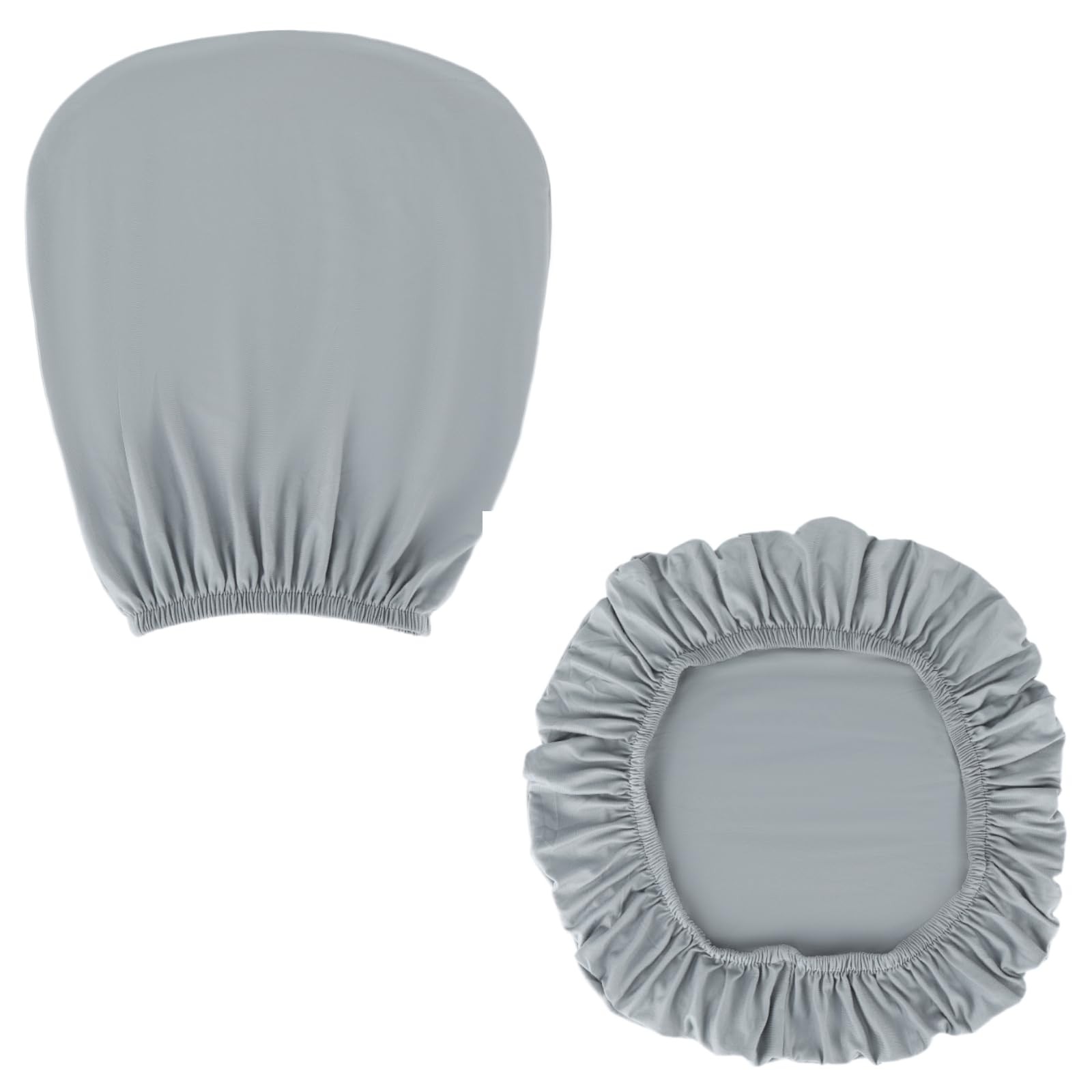 Housse de chaise de bureau gris clair lavable pour fauteuil de travail