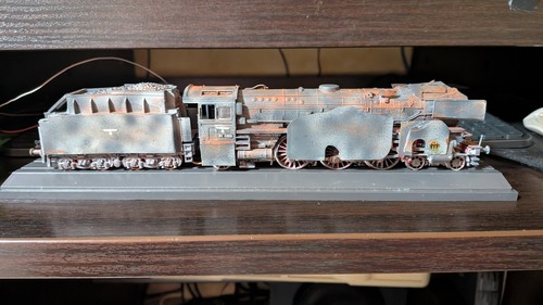 Unikat  Dampflok  01 1052 Wehrmacht WW II Splitterschutz Camouflage Fleischmann | Condition: Gebraucht