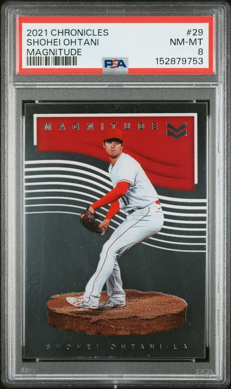 2021 PANINI CHRONICLES MAGNITUDE #29 SHOHEI OHTANI PSA 8