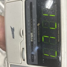 Rare White Zenith ZG320G AM/FM Stereo Clock R...