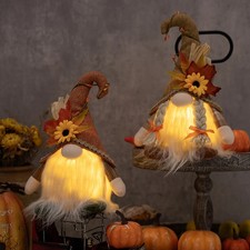 Herbstzwerg Plüsch Ahornblatt Sonnenblume Elf Puppe Deko Geschenk