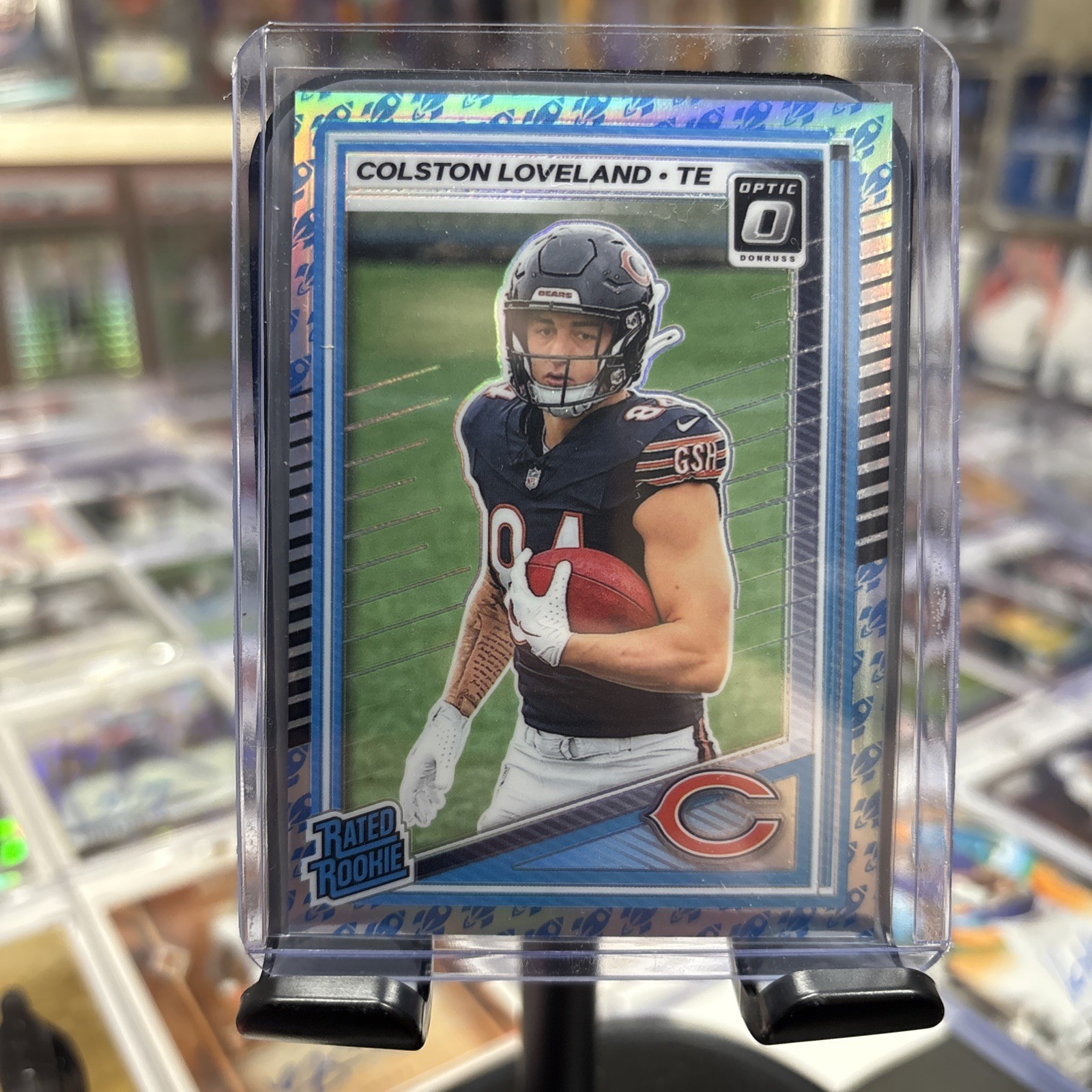 2025 Panini Donruss Optic - Rated Rookie Colston Loveland #204 Rocket Prizm (RC)