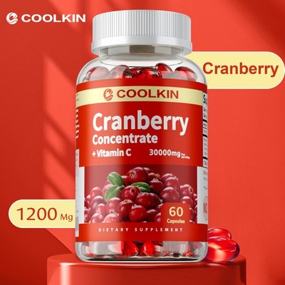 Cranberry Capsules - Vitamin C - Normal Function of The Immune System - 60pcs