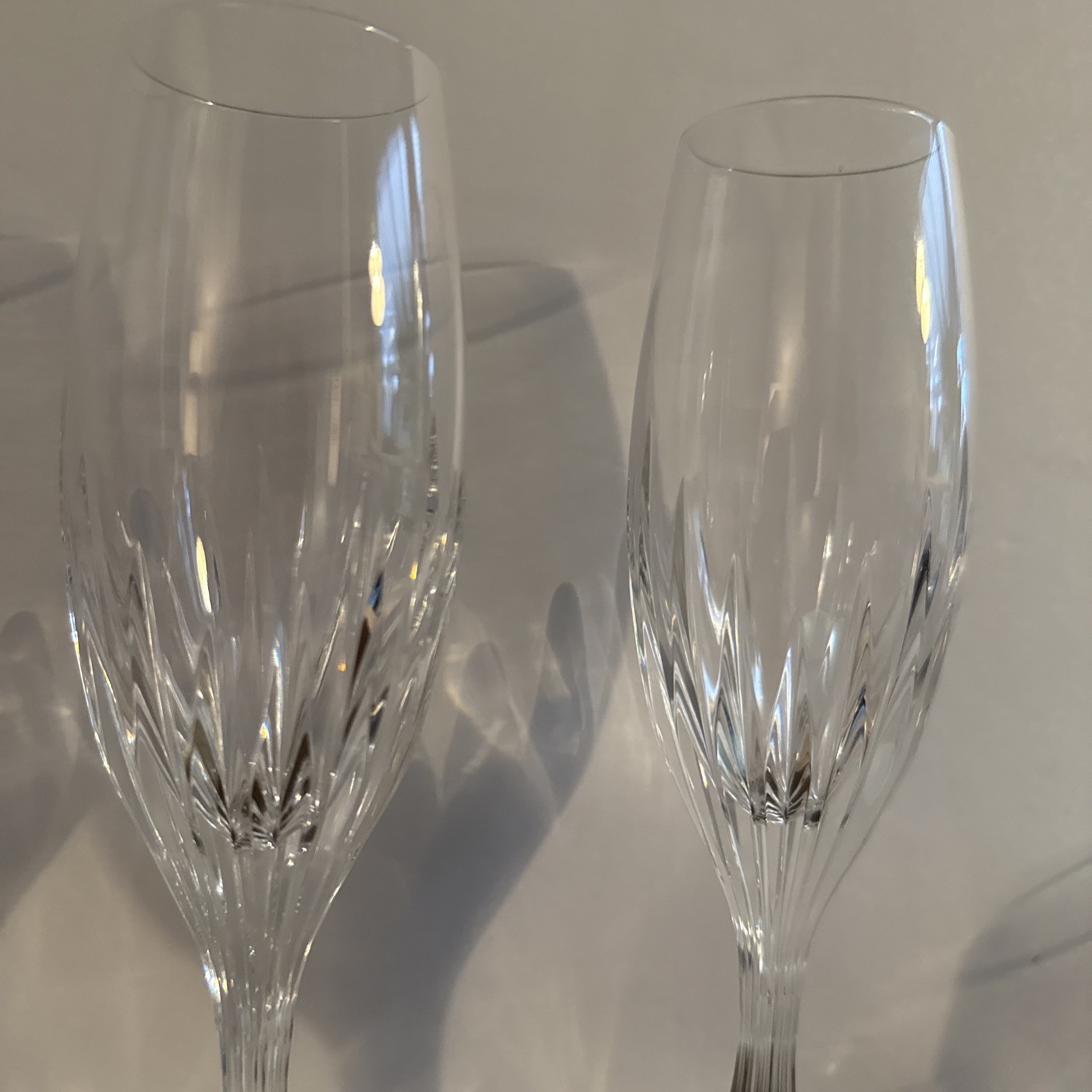 Baccarat Massena 8.5"Champagne Flutes - Impress Guests SET of TWO Made In France