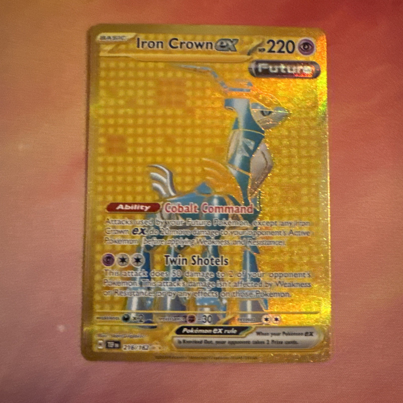Iron Crown ex SV05: Temporal Forces - Pokemon NM 216/162