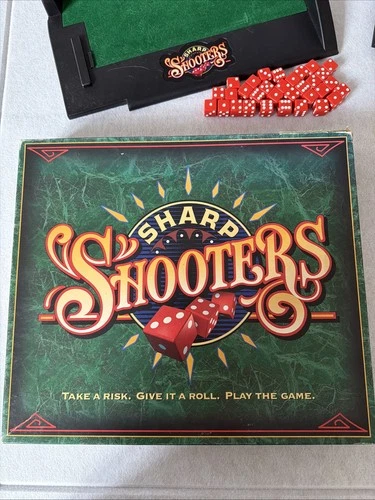 VINTAGE Sharp Shooters COMPLETE Milton Bradley 1994 Dice Game