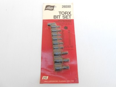 Lisle 26550 Torx Bit Set 9 pc, T10-T50