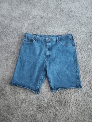 Wrangler Men s 40 Blue Denim Cutoff Shorts   99% Cotton 1% Spandex   From Mexico