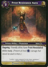 Moderate Play WoW TCG Frost Resistance Aura Icecrown World of Warcraft