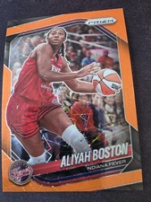 2025 Panini Prizm WNBA ALIYAH BOSTON #75 Orange Velocity PRIZM FEVER 