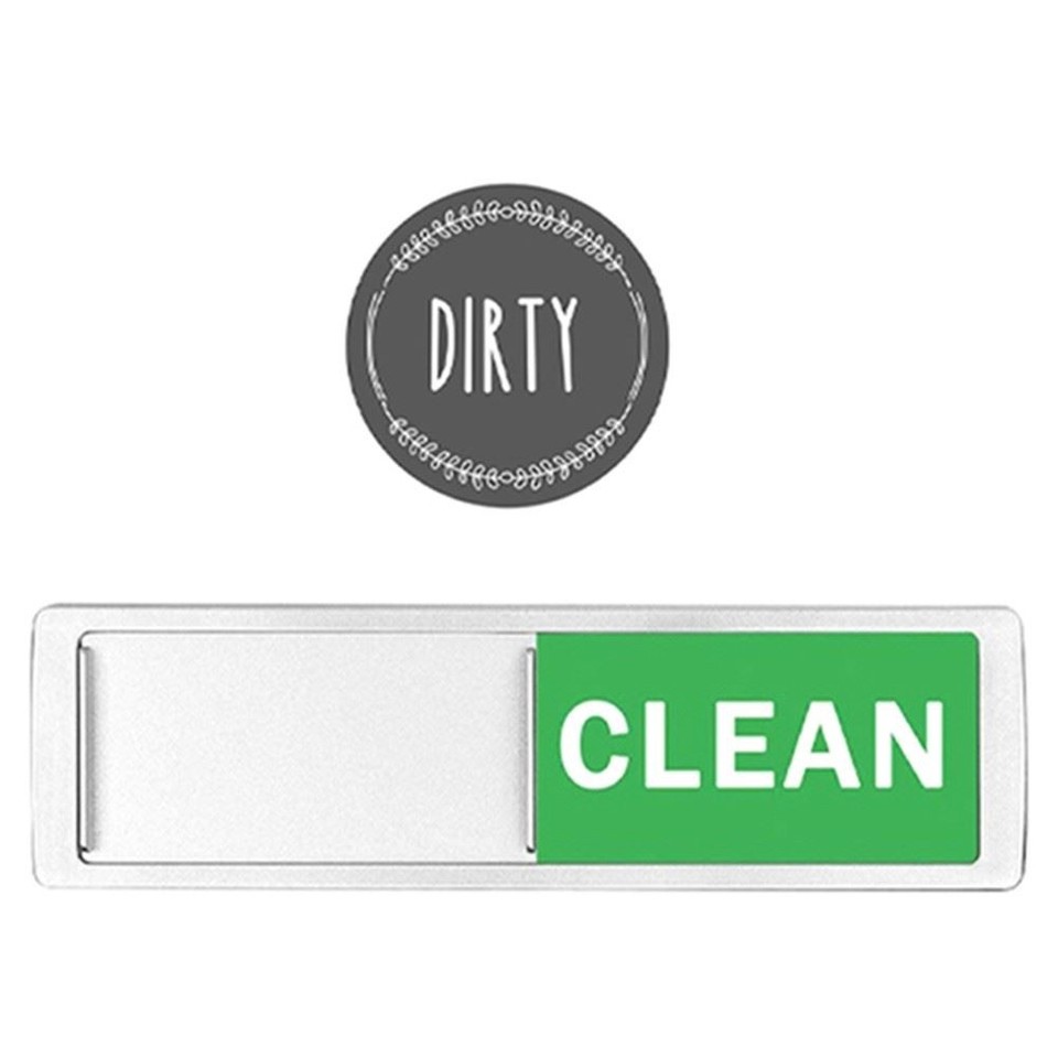 Magnete Per Lavastoviglie Clean/Dirty Bifacciale - Indicatore Con Motivo Floreale, Diametro 9 Cm, Regalo Carino