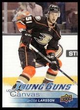 2016-17 Upper Deck UD Canvas YOUNG GUNS Jacob Larsson Anaheim Ducks #C220