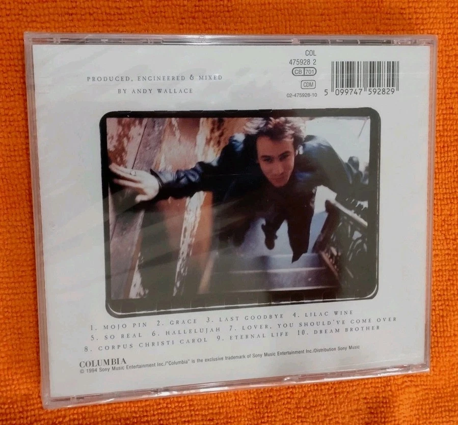 Jeff Buckley: Grace, 10 Track CD Album Featuring Hallelujah: (1994) New/Sealed - Image 2 of 2