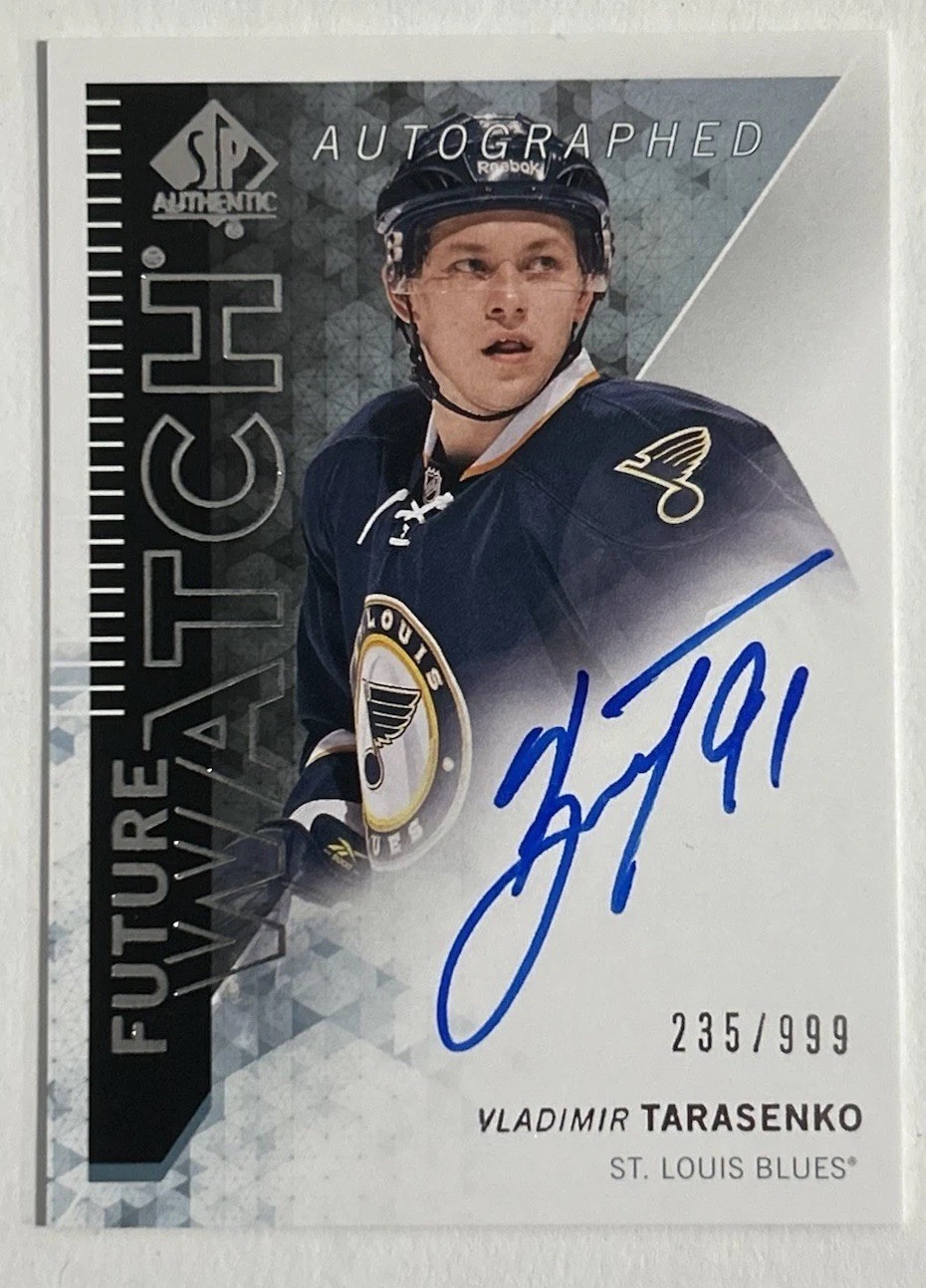 Vladimir Tarasenko 2013-14 UD SP Authentic Future Watch Rookie Auto /999 RC