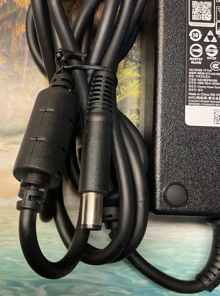 Genuine OEM DELL 180W 19.5V 9.23A AC Adapter Charger DA180PM111 LA180PM111 7.4mm - Image 3 of 4