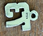 Vintage Sterling Silver Number 73 Bracelet Charm — photo 5