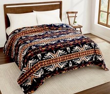 Pendleton Faux Fur Luxe Blanket TWIN 66 x 92" Echo Peaks