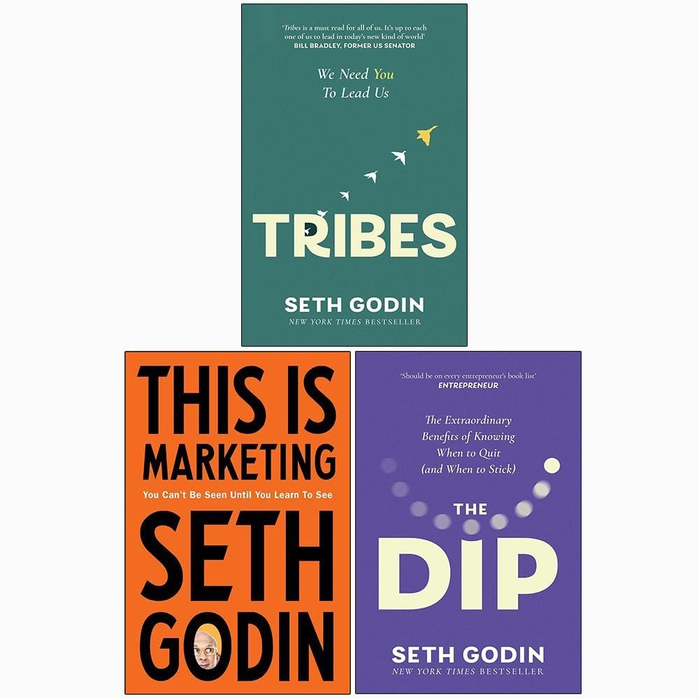 Seth Godin Collection 3 Books Set Tribes We need you to lead us, This is Market