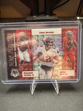 2020 Panini Mosaic Tom Brady, Mike Evans, Ronald Jones FF13 Mosaic Prizm