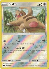 Slakoth Common SM - Celestial Storm 113/168 MP Reverse Holo LP-MP