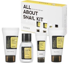 COSRX All About Snail Mucin Korean Skin Care Set, Mini Travel Essentials,