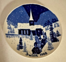 Collection of 1968-2003 Julen 7  Decorative Christmas Plate, Norway Xmas