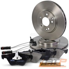 2x BREMSSCHEIBE + BREMSBEL&Auml;GE +WARNKONTAKT VORNE F&Uuml;R MERCEDES E-KLASSE W210 S210