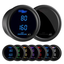 Glowshift Dual Digital Air Pressure Suspension Gauge Kit W Sensor Tinted 7
