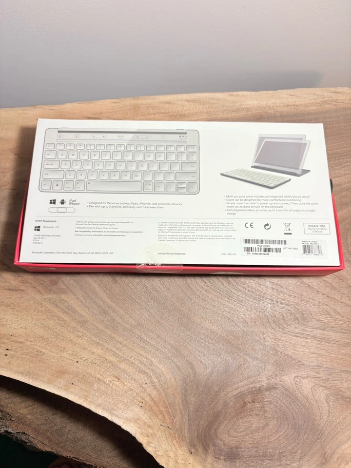Microsoft Universal Mobile Keyboard Wireless New, Factory Sealed - Image 2 of 4
