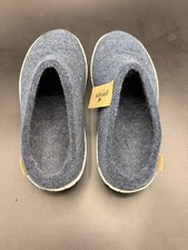 Glerups Women  s Denim Slipper Grey Rubber Sole EU 39 