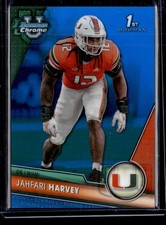 2023 Bowman University Chrome #25 Jahfari Harvey Blue Refractor #/199