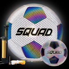 SQUAD Black/White Size 5 Soccer Ball