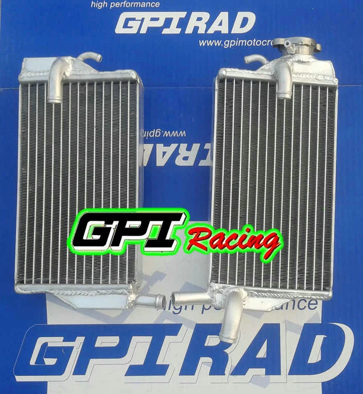 Radiador de aluminio diestro y diestro apto para Honda CR250 CR250R CR 250R 03 04 2002 2004 2003 Foto 3 de 4