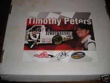 TIMOTHY PETERS 2009 STRUTMASTERS SIGNED NASCAR POSTCARD