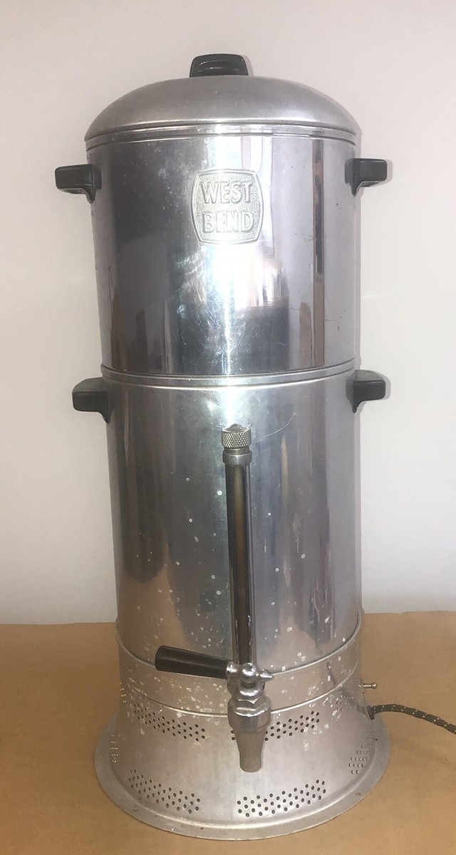West Bend Chef Ware 48-Cup Commercial Coffee Maker Percolator Urn 3648E  Vintage | eBay