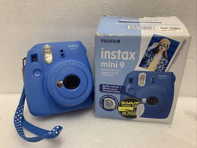 Fujifilm Instax Mini Cobalt Blue Instant Film Camera Selfie/portrait  Strap 74101033090|