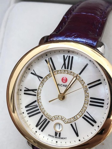 New in box Michele Serein Diamond Mother-of-pearl Dial Watch - Picture 3 of 6