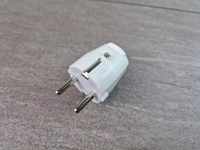 Schuko Stecker Weiß Pvc Bruchfest - Schutzkontakt Stecker Pvc Stecker Weiß