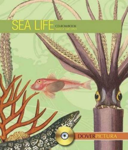 Dover Pictura Electronic Clip Art Ser.: Sea Life by Dover Publications Inc. NEW! - Picture 1 of 1