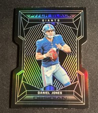 2019 Panini Obsidian Daniel Jones Pitch Black 30/75 die cut rookie card Giants