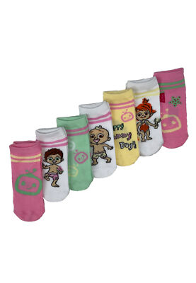CoComelon Kinder Mädchen Socken 7 Paar Strümpfe Paket Set