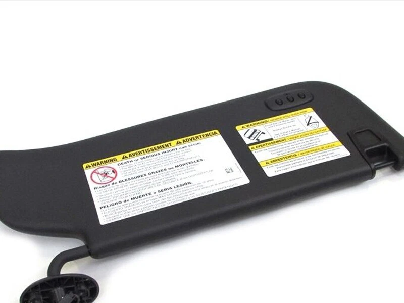 2011-2015 Ford F250 F350 Super Duty Left Driver Sun Visor Black Homelink OEM NEW - Imagem 4 de 4