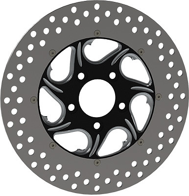 HARDDRIVE F2120ARR115-2P Two Piece Rear Brake Rotor Flow 11.5 Black 