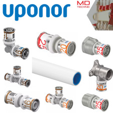 Uponor S-Press Plus Pressfittings Wandscheibe T-Stück Bogen & UniPipe Plus Rohr