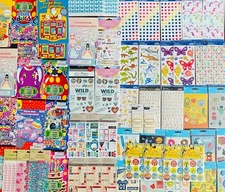 GIGANTIC STICKER LOT All Themes & Ages, DECAL Vinyl GLITTER Foil Puffy Pop 2259+