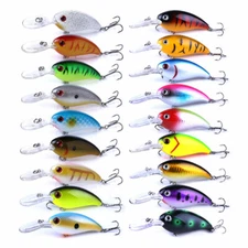 18PCS Bulk Crankbaits 10cm/14g Minnow Fishing Lure Hook Tackle Hard Bait Wobbler