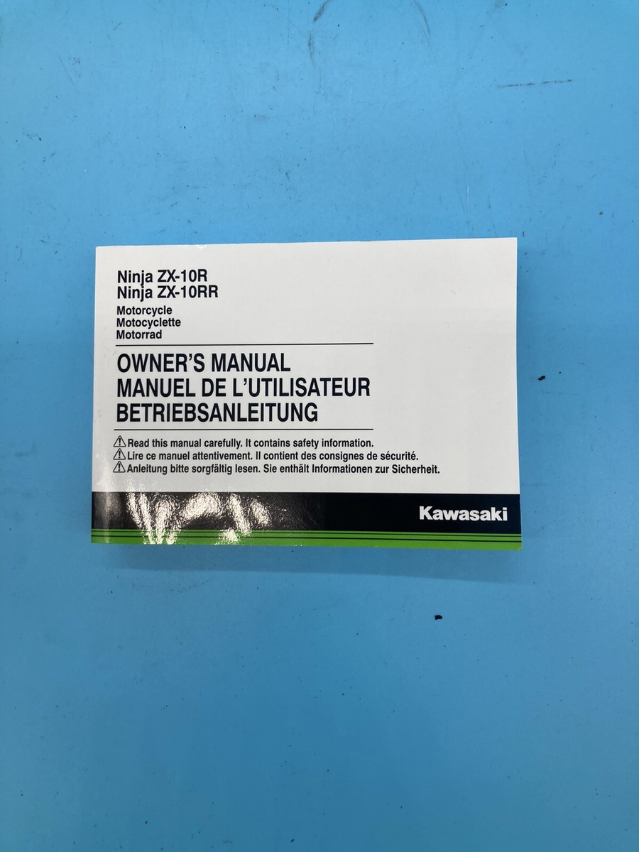 鈴木 99976-2220 Kawasaki ZX10 ZX10RR Owners Manual Brand New | eBay UK