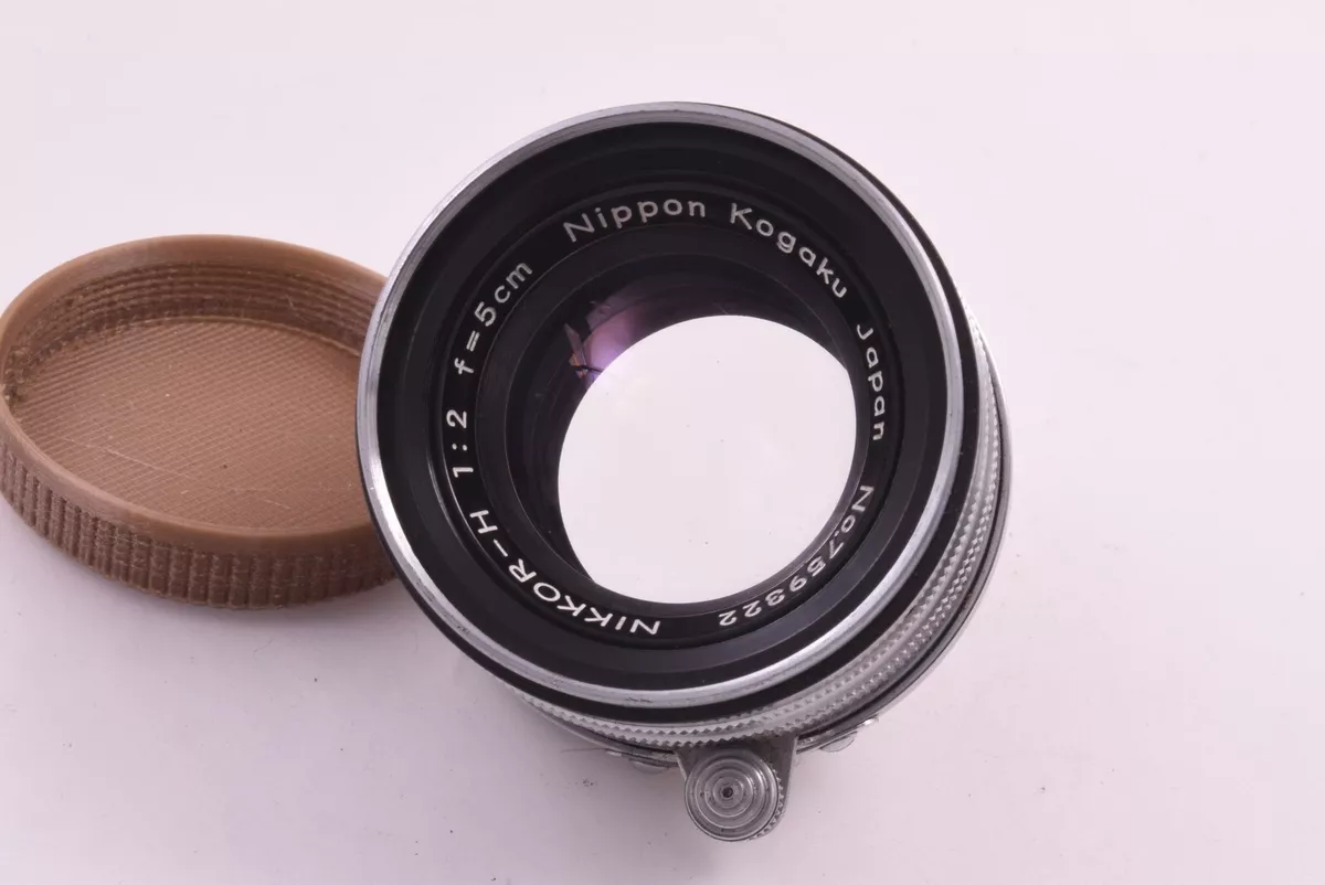 NIKKOR-H 5cm 50mm f2 f/2 Nippon Kogaku Japan Leica screw mount
