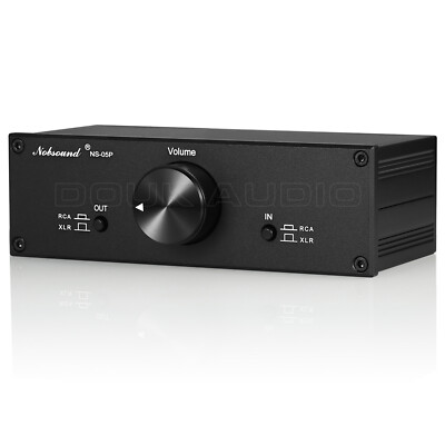 Nobsound  XLR Balanced / RCA Stereo Converter Audio Selector Box Passive Preamp